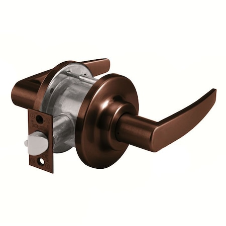 Grade 2 Cylindrical Lock, 10-Passage/Closet, LG-Lever, E-Stepped Rose, Oil Rubbed Dark Bronze,